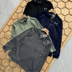 Premium Qualität Under Armour Langarm Schwarz Atmungsaktiv Luxus
