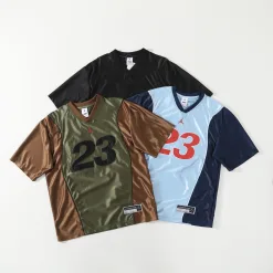 Hochwertiges Supreme Kurzarmshirt Sky Jersey Logo Style