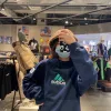 Luxus Adidas Langarmshirt Navy Baumwolle Retro Kollektion