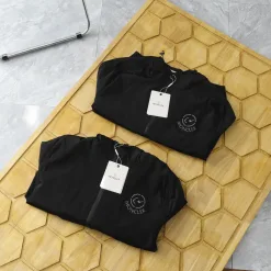 Premium Moncler Mäntel Schwarz Logo Style