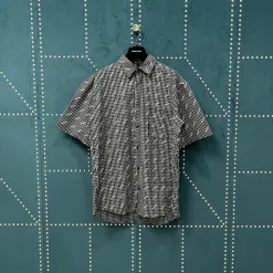 Premium Balenciaga Kurzarm Plaid Luxus