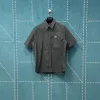 Luxus Balenciaga Kurzarm Schwarz Baumwolle Stickerei Stil