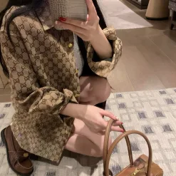 Premium Gucci Hemd Gold Jacquard Kollektion