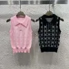 Premium Chanel Weste Pink Strick Jacquard Kollektion