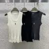 Premium Dior Weste Weißer Strick Bestickte Kollektion
