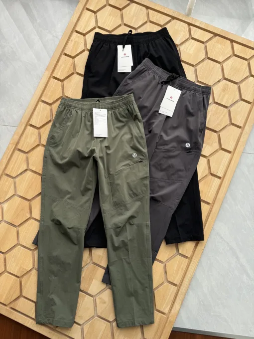 Premium Lululemon Hose Schwarz Nylon Lässiger Luxus