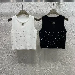 Bestseller Chanel Weste Weiß Strick Kollektion