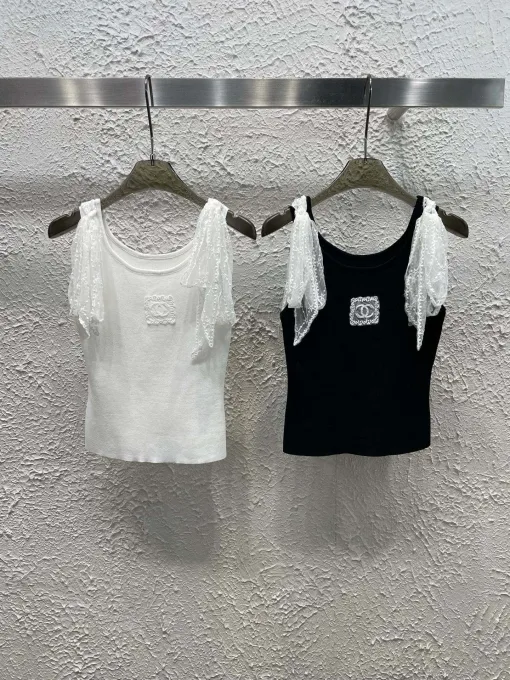 Bestseller Chanel Weste Weiß Strick Luxus