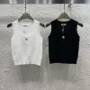 Luxus Chanel Weste Weiß Strick Luxus
