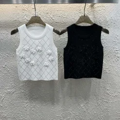 Bestseller Chanel Weste Weiß Strick Kollektion