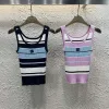 Premium Chanel Weste Blauer Strick Bestickter Stil
