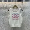 Luxus Chanel Weste Weiß Strick Jacquard Luxus