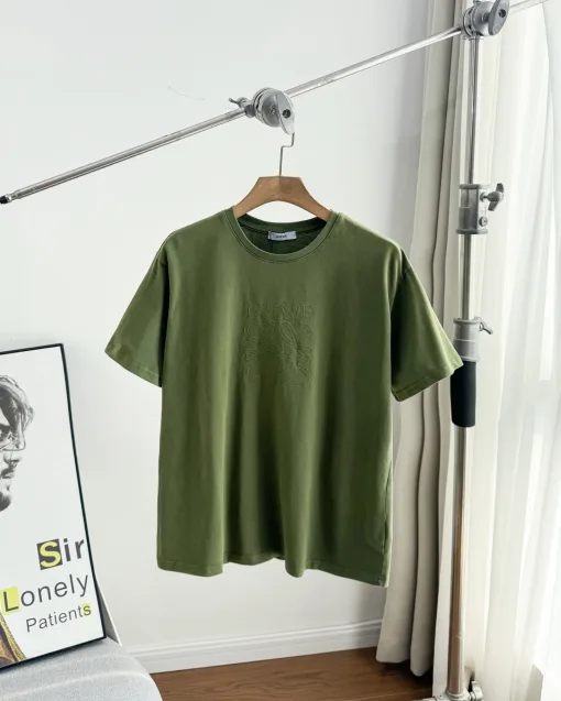 Bestseller Loewe T-Shirt Grau Baumwolle Logo Style