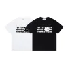 Bestseller Margiela Kurzarm Schwarz Baumwolle Logo Luxus