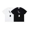 Luxus Margiela Kurzarm Schwarz Baumwolle Logo Stil