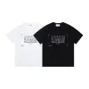 Hochwertige Margiela Kurzarm Schwarz Baumwolle Logo Luxus