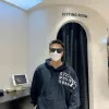 Bestseller Margiela Sweatshirts Schwarzer Baumwolldruckstil
