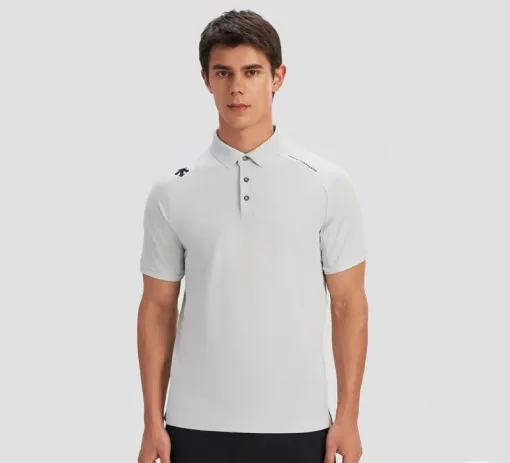 Premium Descente Kurzarmhemden Grün Elegante Kollektion