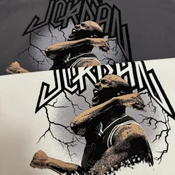 Premium Jordan Kurzarm Grau Baumwolle Luxus