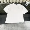 Luxus Louis Vuitton Kurzarm Weißer Strick Bestickter Stil