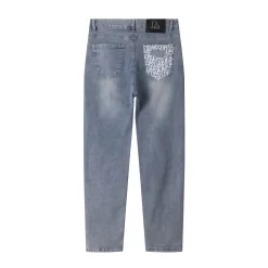 Hochwertige Dior Jeans im grauen Denim-Waschungsstil
