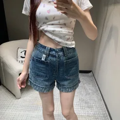 Bestseller Dior Shorts Blue Denim Monogramm Kollektion