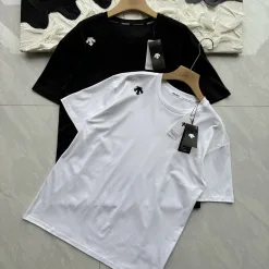 Bestseller Descente Kurzarm Schwarz Baumwolle Klassisch Luxus