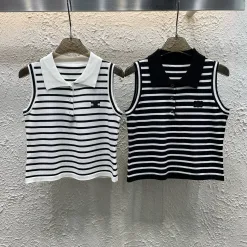 Bestseller Celine Weste Weiß Leder Logo Style