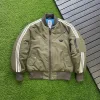 Premium Adidas Mäntel Oliv Nylon Casual Style