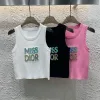 Hochwertige Dior Weste aus weißer Strickkollektion