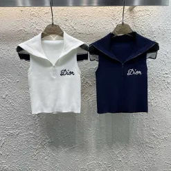 Hochwertige Dior Weste Navy Monogram Kollektion