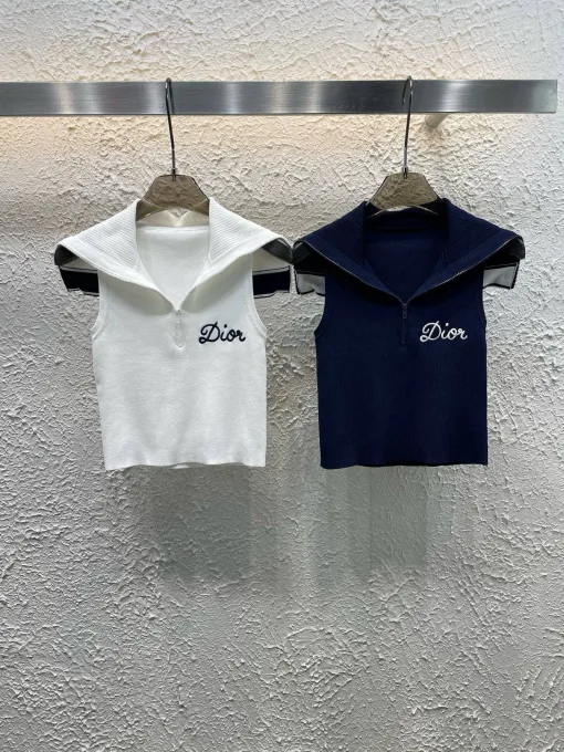 Hochwertige Dior Weste Navy Monogram Kollektion