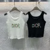 Hochwertige Dior Weste im weißen Strickstil