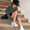 Hochwertige Nike Sweatshirts aus schwarzer Baumwolle im sportlichen Stil