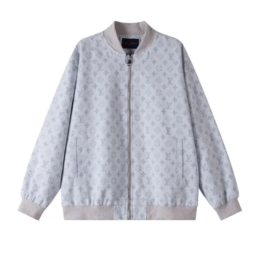 Premium Louis Vuitton Jacken White Denim Classic Collection