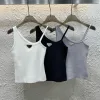 Premium Prada Hosenträger Weiß Strick Logo Luxus