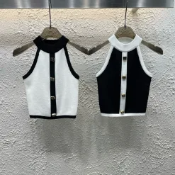 Bestseller Chanel Weste Weiß Strickstil