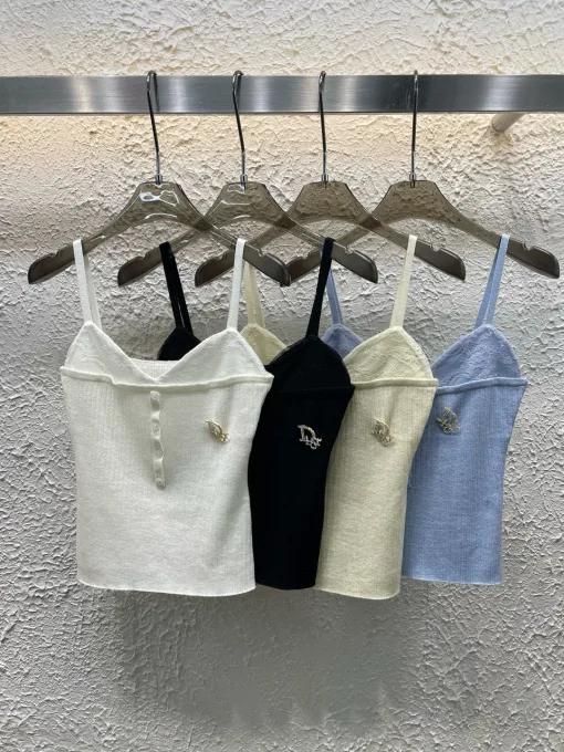 Bestseller Dior Hosenträger Weiß Strick Luxus