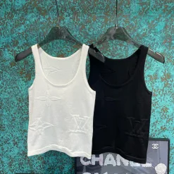 Bestseller Louis Vuitton Weste Weiß Strick Jacquard Kollektion
