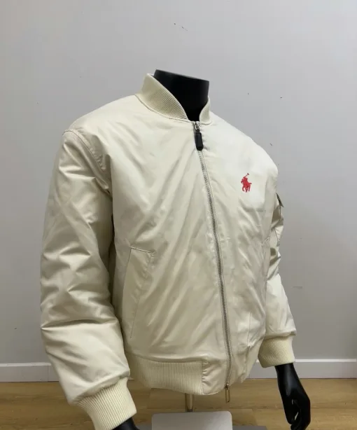Premium Ralph Lauren Jacken Elfenbein Wildleder Classic Luxury