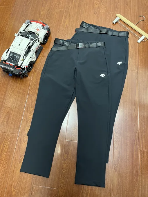 Luxus Descente Hose Schwarz Strick Casual Style