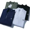 Luxus-Sweatshirts von Lacoste in Weiß, elegante Kollektion