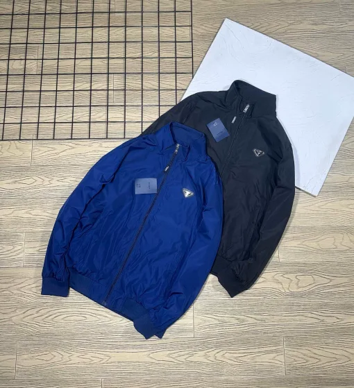 Bestseller Prada Mantel Schwarz Polyester Logo Style
