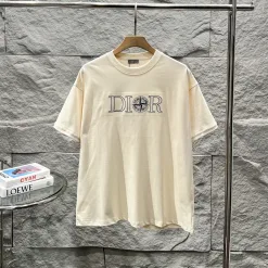 Bestseller Dior Kurzarm-Logo-Kollektion aus schwarzer Baumwolle