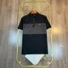 Premium Prada Kurzarm Schwarz Baumwolle Gewaschen Luxus