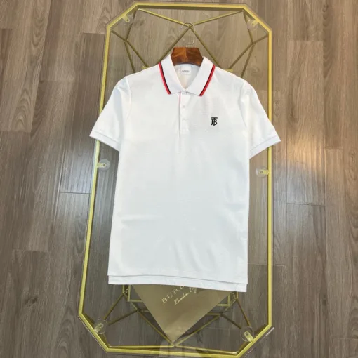 Luxuriöses Kurzarm-Shirt in Schwarz aus der klassischen Burberry-Kollektion