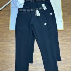 Premium Descente Hose Schwarz Strick Casual Luxury