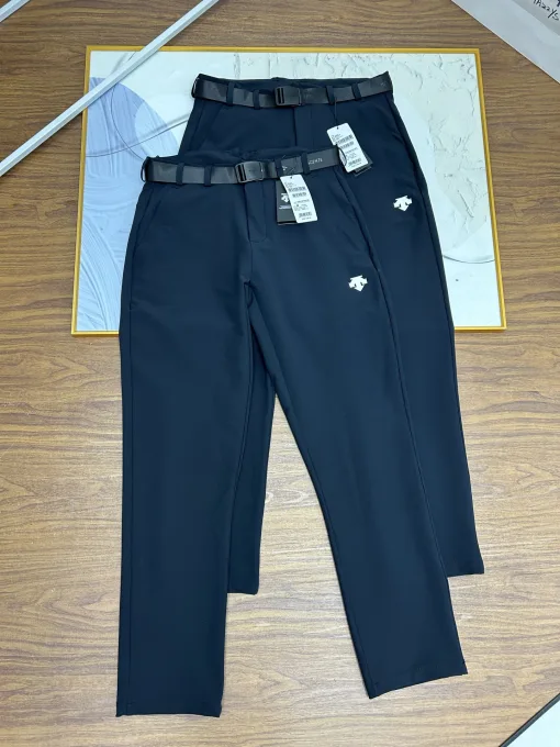 Premium Descente Hose Schwarz Strick Casual Luxury