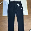 Hochwertige Descente Hose Schwarz Strick Casual Luxury