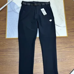 Hochwertige Descente Hose Schwarz Strick Casual Luxury